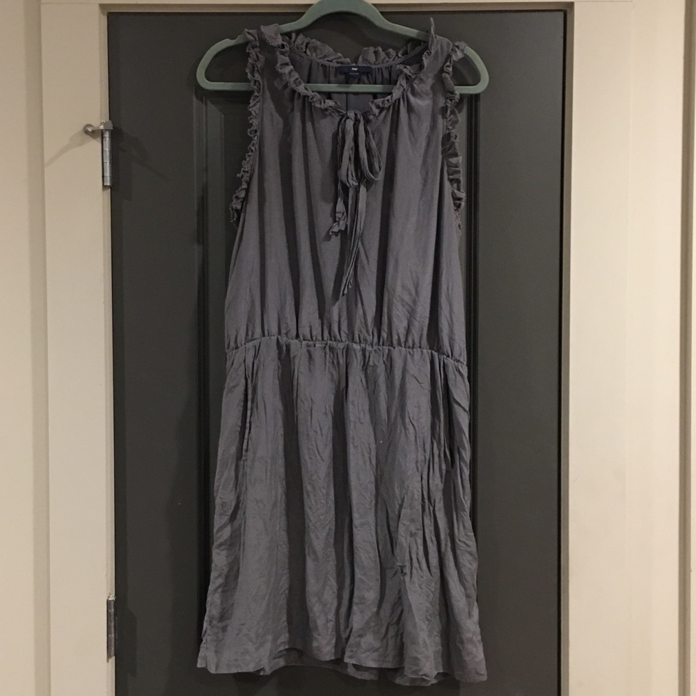 Gap Tie Neck Cinch Waist Dress